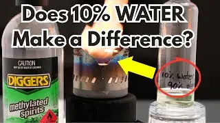 Does 10% WATER Improve Alcohol Stove Performance?