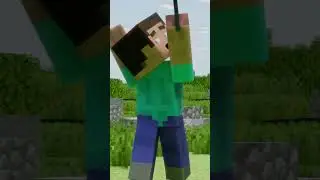 Baby zombie is the most dangerous mob ever😱 (Minecraft Animation) #shorts #minecraft