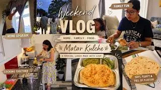 We Upgraded Our Home & Cooked the Best Matar Kulche | Step By Step Recipe | Weekend Family Vlog ❤️