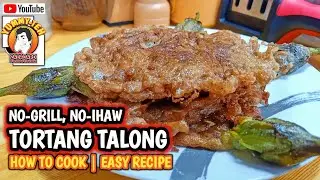 How to Cook NO-GRILL TORTANG TALONG | Mas Crispy na Tortang Talong | Basic Eggplant Omelette