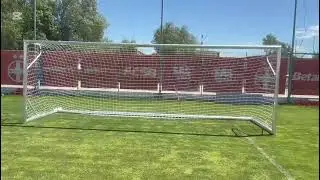 PORTI FOTBAL MOBILE, DIN DUR ALUMINIU, 7,32 X 2,44 M, 2 BUCATI, COD 405