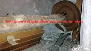 Tutorial: Sostituzione di un asse in legno di avvolgimento tapparella con uno nuovo in metallo.