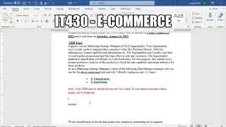IT430   E Commerce | GDB  2021