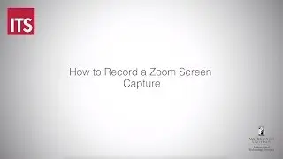 Zoom Screen Capture Tutorial