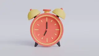 Blender modelling tutorial | 3D modelling of a cartoony Clock