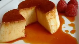 Making creme caramel