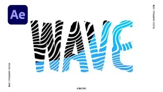 Wave Typography Poster Animation in After Effects