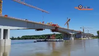 Serbia, Bridge over Sava river. Hard work and amazing view. Thanks to everyone.