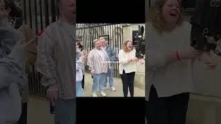 Horse Bites Girl at Horse Guards Parade!  