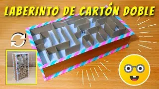 Laberinto de cartón doble - Double side cardboard maze
