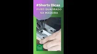 #shorts Dicas #16: como fazer furo quadrado na madeira com tico-tico.