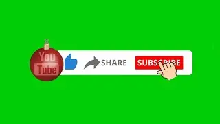 Christmas Subscribe Button 🌲| Christmas Subscribe Button Green Screen