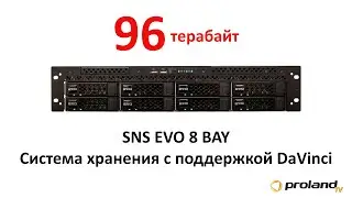 Система хранения файлов на 96 ТБ - поддержка Davinci Resolve, FC порты, LAN 10 GB | SNS EVO 8 BAY