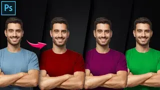 How To Change Colour Of Clothes In Photoshop | Change T-Shirt Colour | TechWithSaad