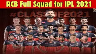 IPL 2021 - RCB Squad for IPL 2021 || RCB New Squad for IPL 2021 after IPL Auction 2021