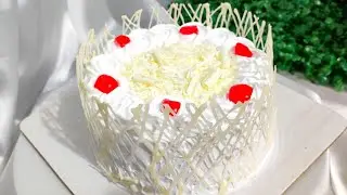 White Forest Cake Decoration ❤️