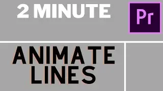 Premiere Pro CC  How to Animate Lines 2021