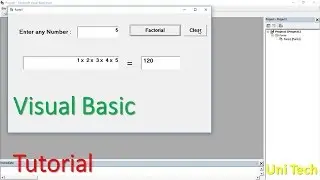 V B Programming | Factorial With The Series | Do While Loop & If