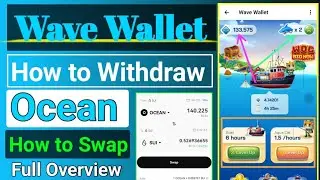Wave Wallet|| How to Withdraw Ocean Token|| How to swap ocean token|| Ocean Token Withdraw|| Ocean