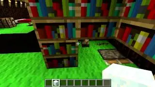 Minecraft spleef arena and log house