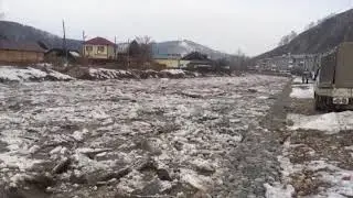 Республика Алтай река Майма затор 26.03. 2018