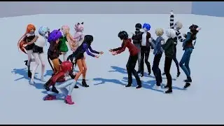 MMD | Aphmau | My Street S1 Girls Vs. Boys | Kpop Edition