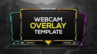 Colorful Gaming Webcam Overlay Template | Free Download | FezoDesigns