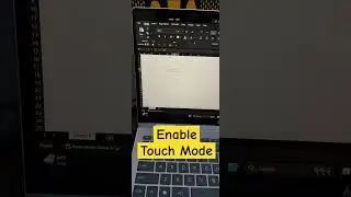 Enable Touch Mode in Excel #Touch #touchscreen