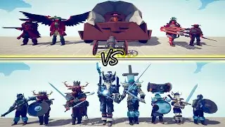 MEGA WILD WEST ADDON Team vs MEGA VIKING ADDON Team - Totally Accurate Battle Simulator TABS