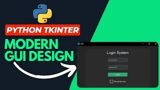 How to create Modern GUI Design in Python tkinter | Modernize your login app with custom tkinter