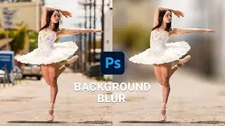 How To Blur Background In Photoshop l #shorts