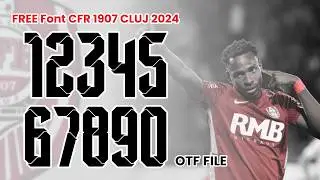 Free Font CFR 1907 CLUJ 2024
