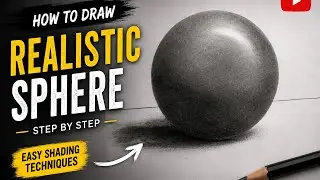 Draw a Perfect 3D Sphere in Easy Steps! 🎨✏️ 🎨 
