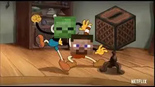 Cuphead Show no fighting meme (The Minecraft Edition)