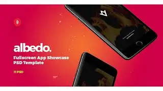 Albedo - Full Screen App Showcase PSD Template | Themeforest Website Templates and Themes