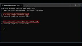 How to use Command Prompt in Windows 10 to create Local User Accounts with Admin Rights