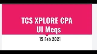 TCS UI Questions || TCS CPA 2021 || TCS CPA March 11