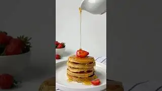 Пышные панкейки 🥞 Рецепт в описании #рецепты #рецепт #блины #панкейки #завтрак #завтракрецепт