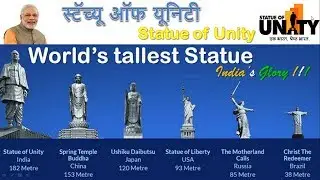 Statue of Unity | स्टैच्यू ऑफ यूनिटी| tribute to Sardar Patel ,🌍world's tallest statue in India