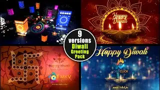 Diwali Greeting Pack (9 versions) 2021
