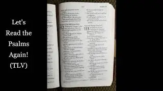 Let's Read the Psalms Again! Psalm 112- Blessed is the Righteous Man (TLV)