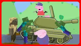 Peppa Pig vs Zombies Part 6. Cartoon parody.