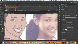 Quick sample using Adobe Animate to make a Illustration from sketch