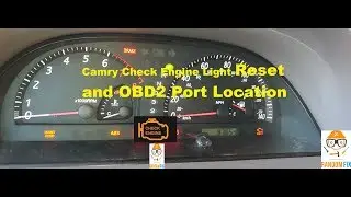 Toyota Camry Check Engine Light Reset + OBD2 Port Location 2001- 2006