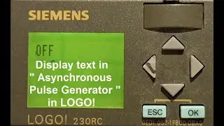 Display text in "Asynchronous Pulse Generator" in LOGO!