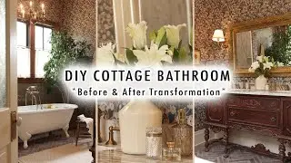 DIY COTTAGE BATHROOM *Full Transformation & Decorating | Ideas* | XO MaCenna