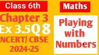 Class 6 Maths NCERT Chapter 3 Playing with numbers Ex 3.5 Q8