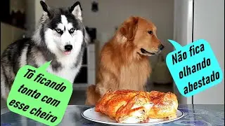 Só eles e um frango inteiro assado - Resistiram dessa vez?