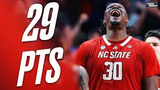 DJ Burns Jr. GOES OFF For 29 PTS Against Duke In The Elite 8 | March 31, 2024
