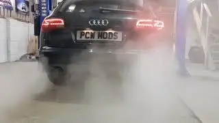 Audi c6 s6 with factory backboxes modified